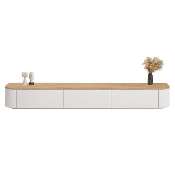 Low Media Cabinet with Storage and Cable Openings