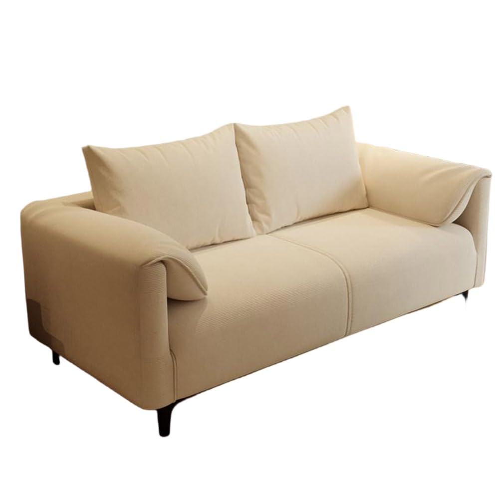 Corduroy Upholstered Seating with Tapered Metal Legs