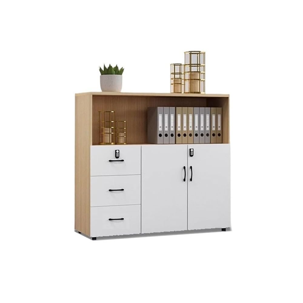 Locking Wood-Based Office File Cabinet