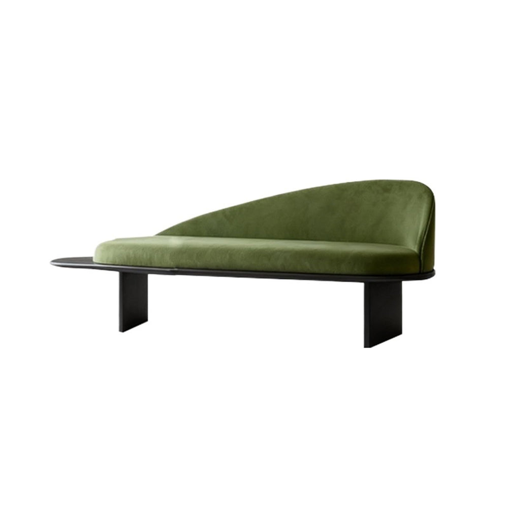 Upholstered Wooden Bedroom Bench with Backrest