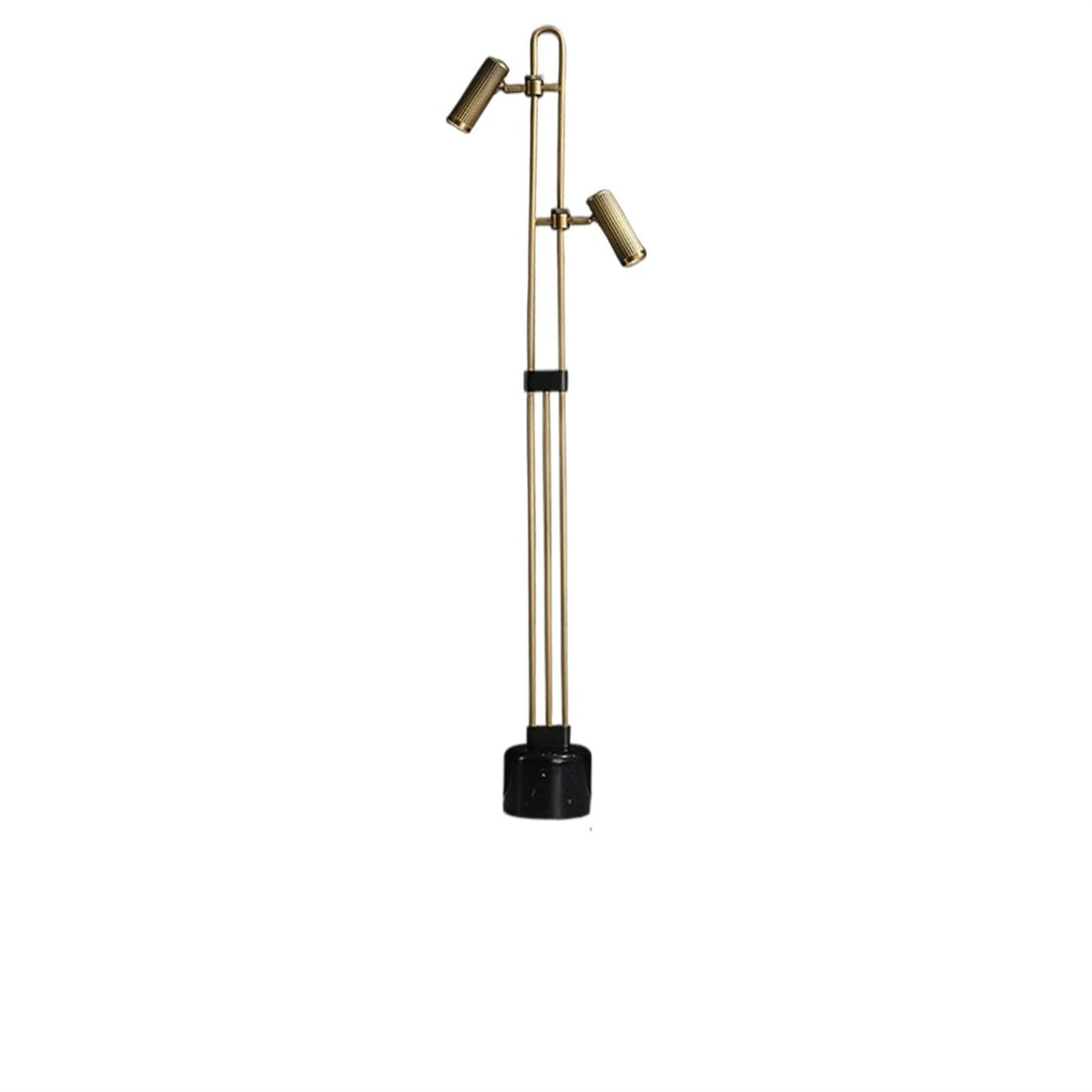 Copper Floor Lamp with Multi-Directional Shades