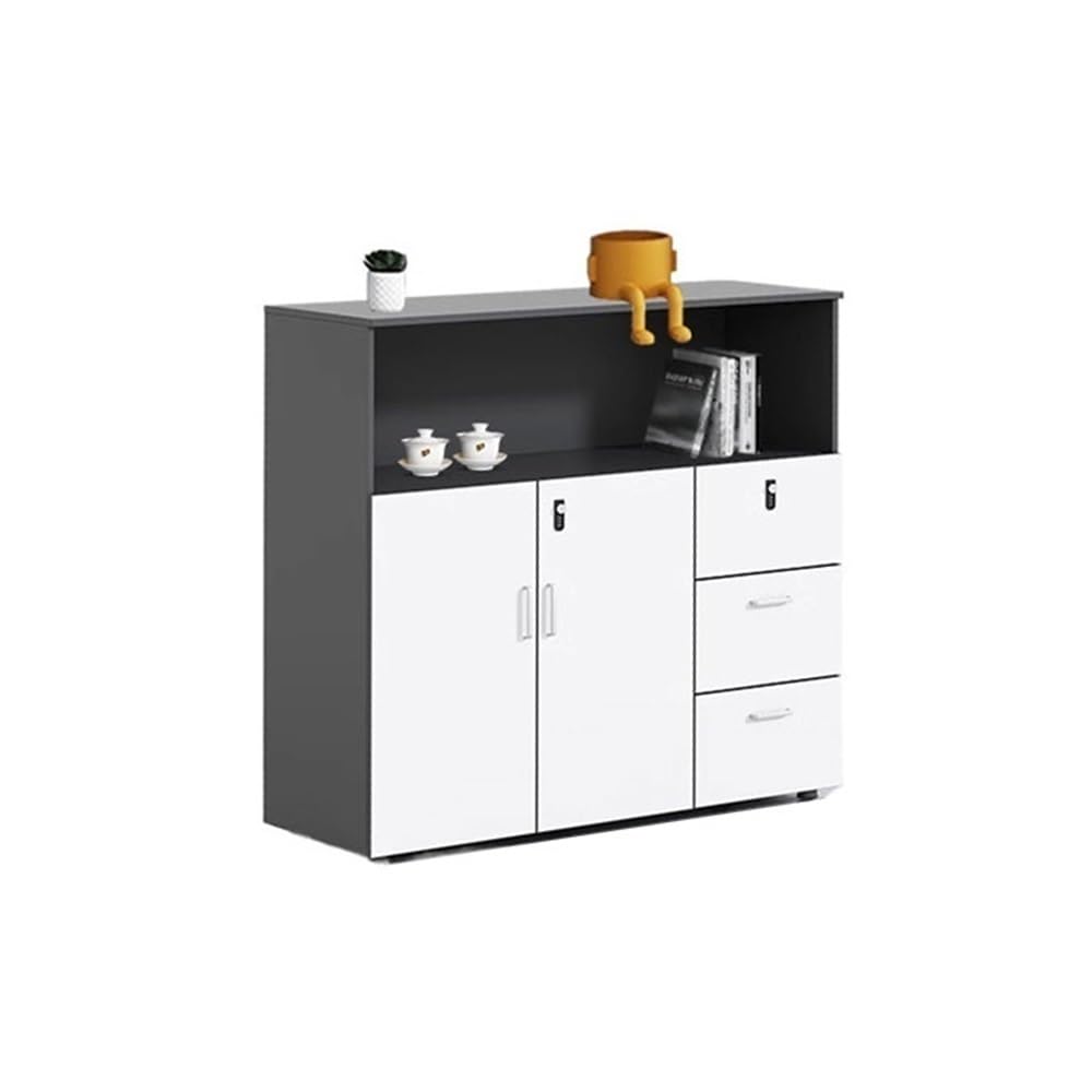 Locking Wood-Based Office File Cabinet