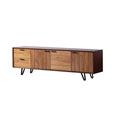 Elm Media Console with Drawers and Cabinets