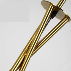 White Fabric-Shade Floor Lamp with Foot Switch