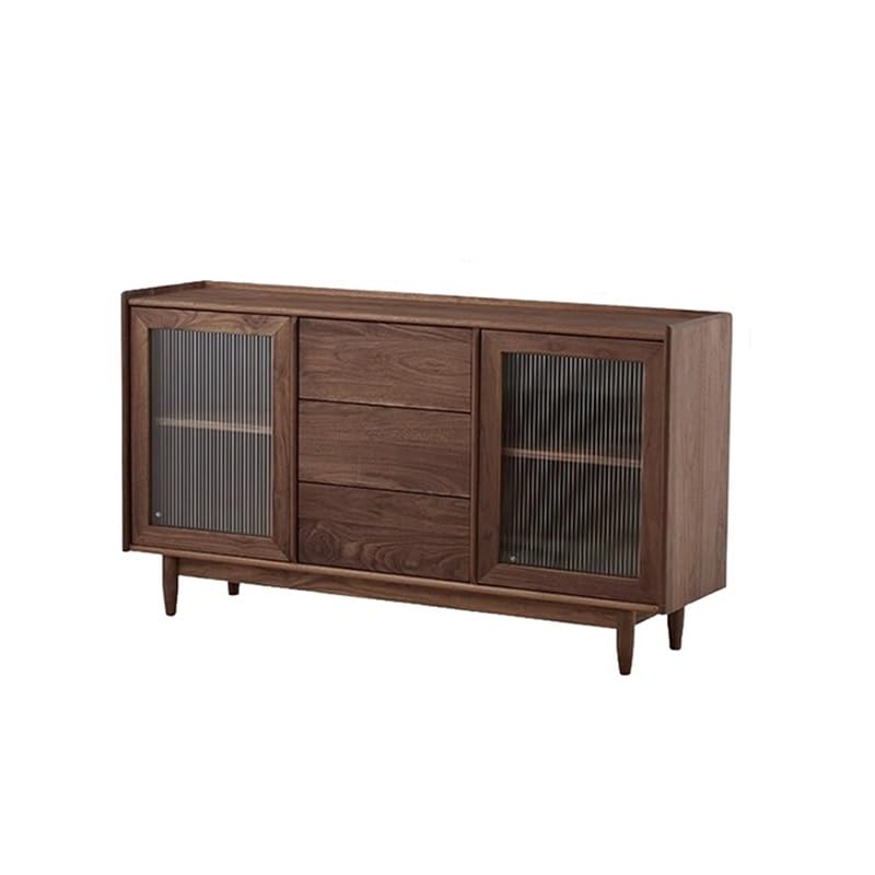 Solid Wood Sideboard with Display Top
