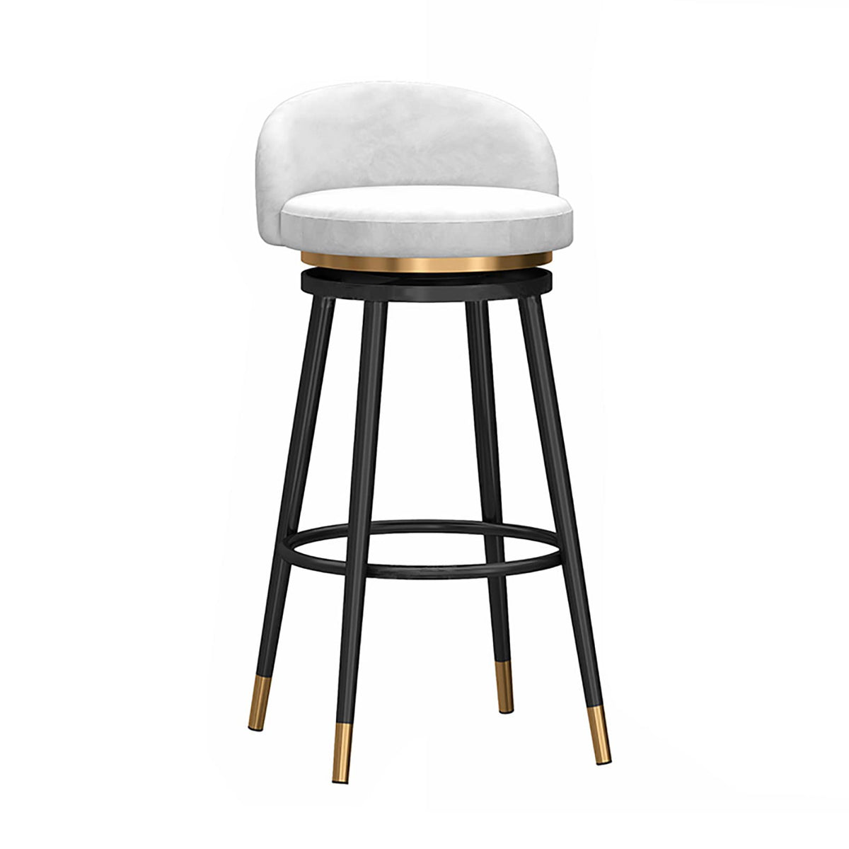 Velvet Swivel Bar Stools, 75 cm Seat Height
