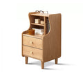 Wooden Two-Drawer Nightstand, 40 x 35 x 67.5 cm