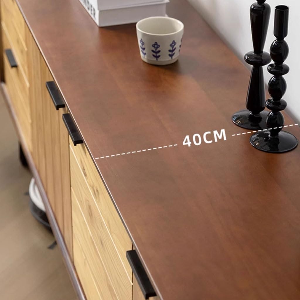 Elm Media Console with Drawers and Cabinets