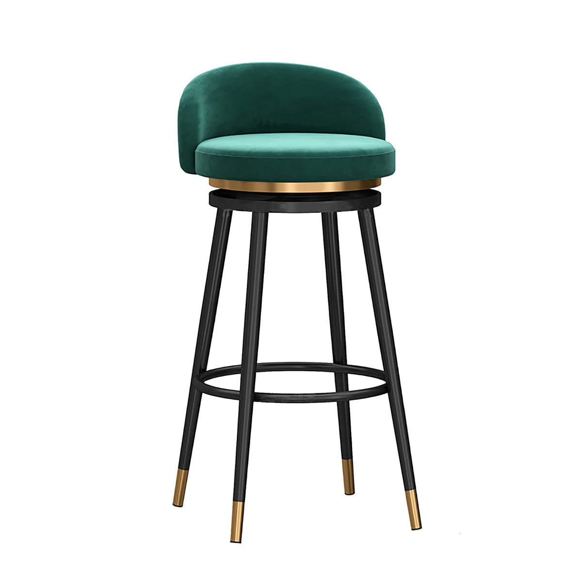 Velvet Swivel Bar Stools, 75 cm Seat Height