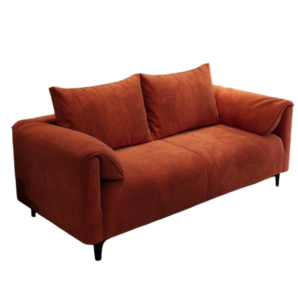 Corduroy Upholstered Seating with Tapered Metal Legs
