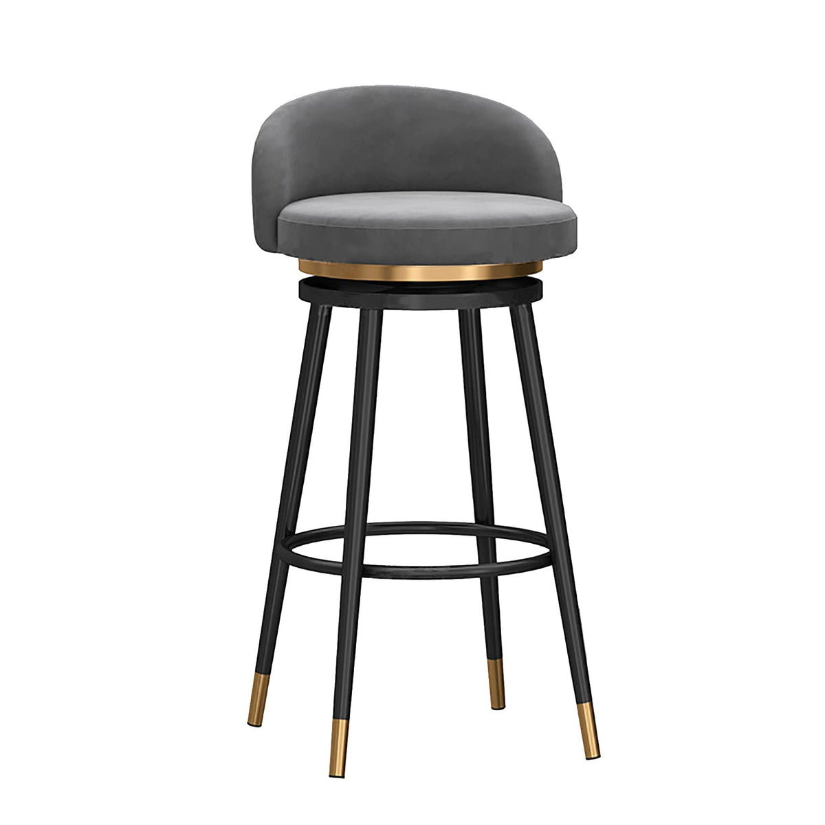 Velvet Swivel Bar Stools, 75 cm Seat Height
