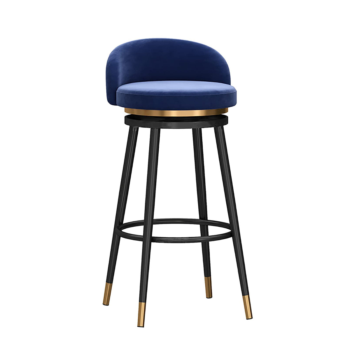Velvet Swivel Bar Stools, 75 cm Seat Height