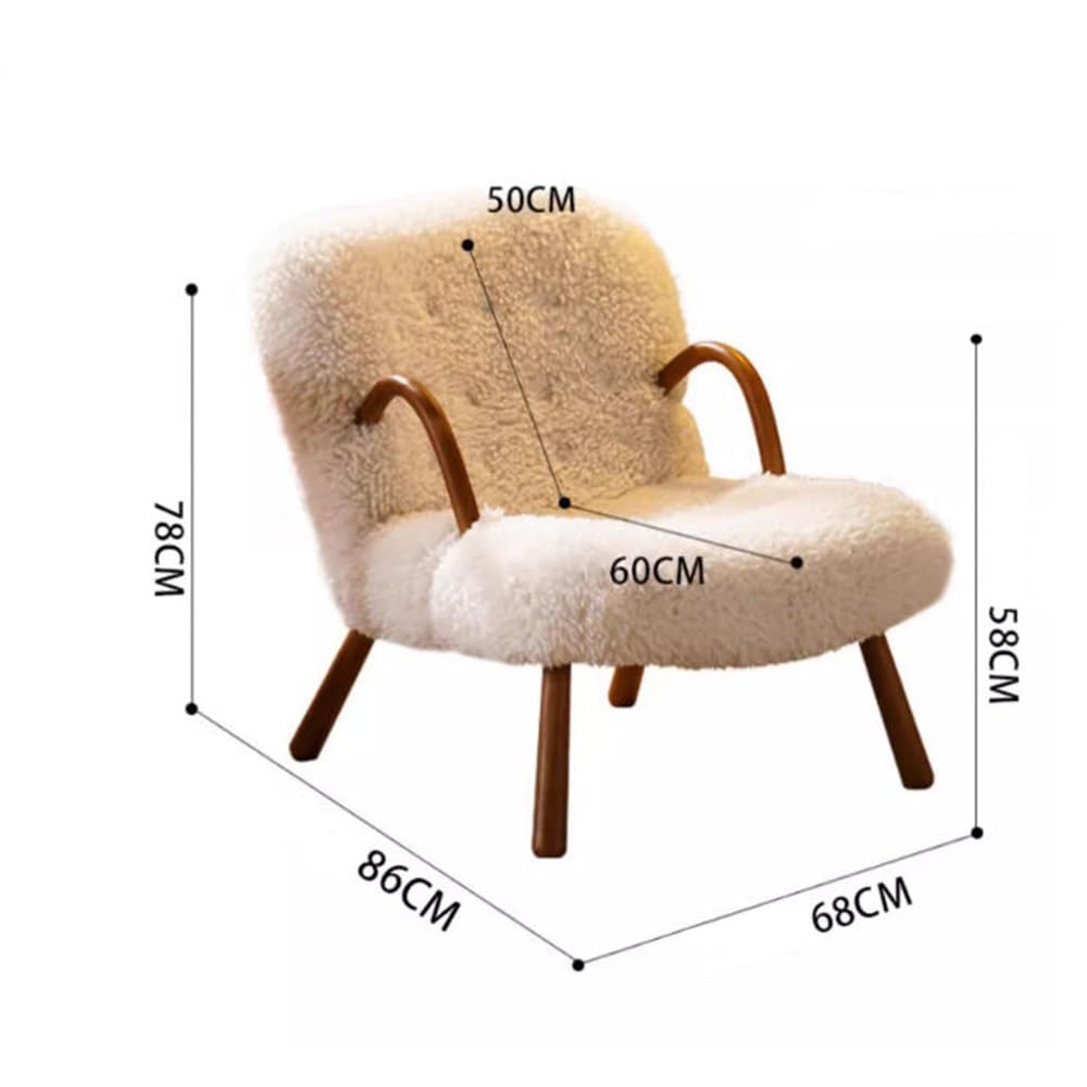 Wood-Frame Accent Chair and Ottoman Set