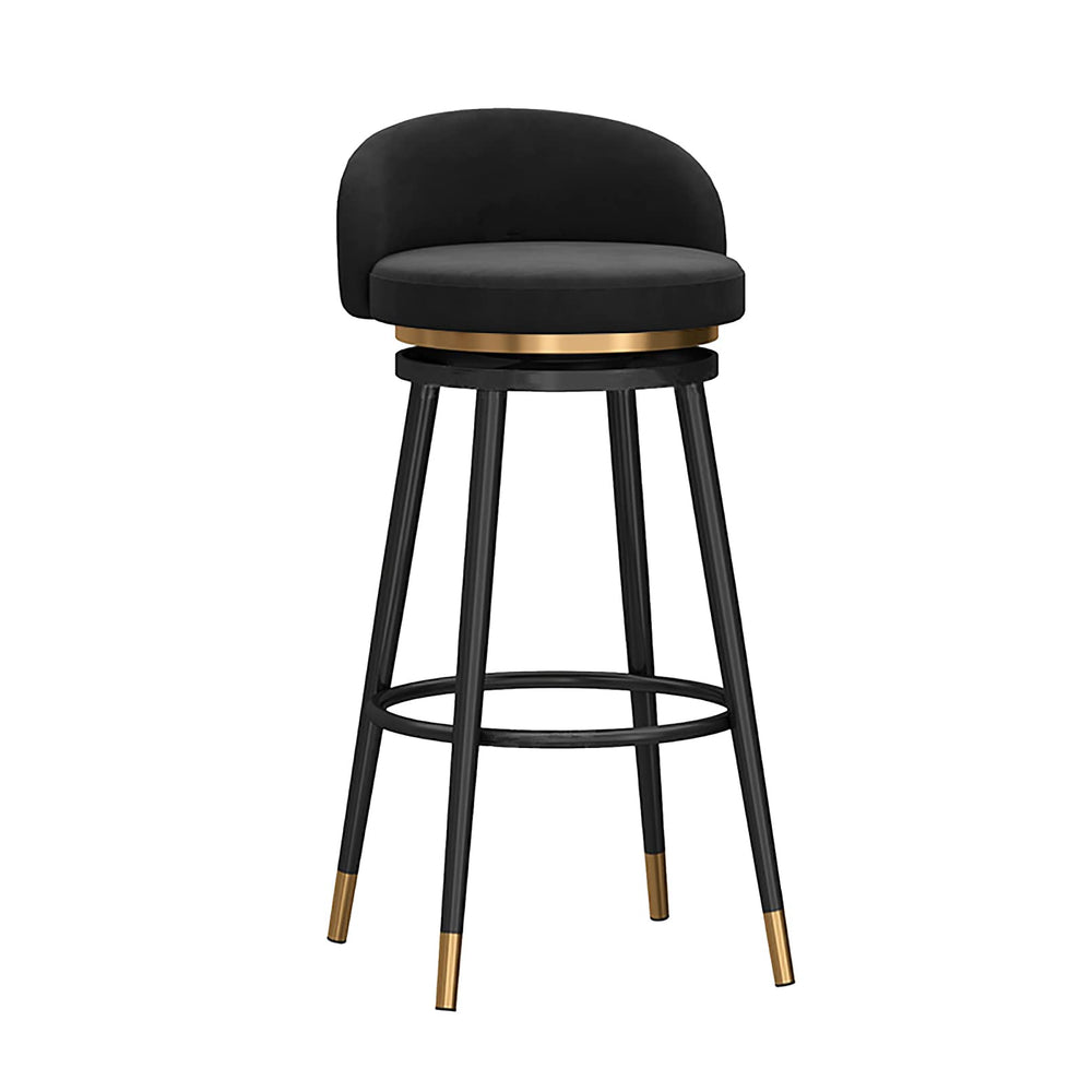 Velvet Swivel Bar Stools, 75 cm Seat Height