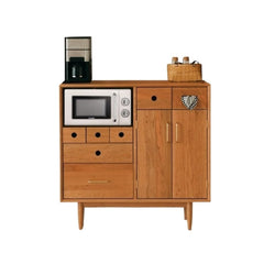 Wooden Buffet Cabinet with Drawers, 100 cm Wide