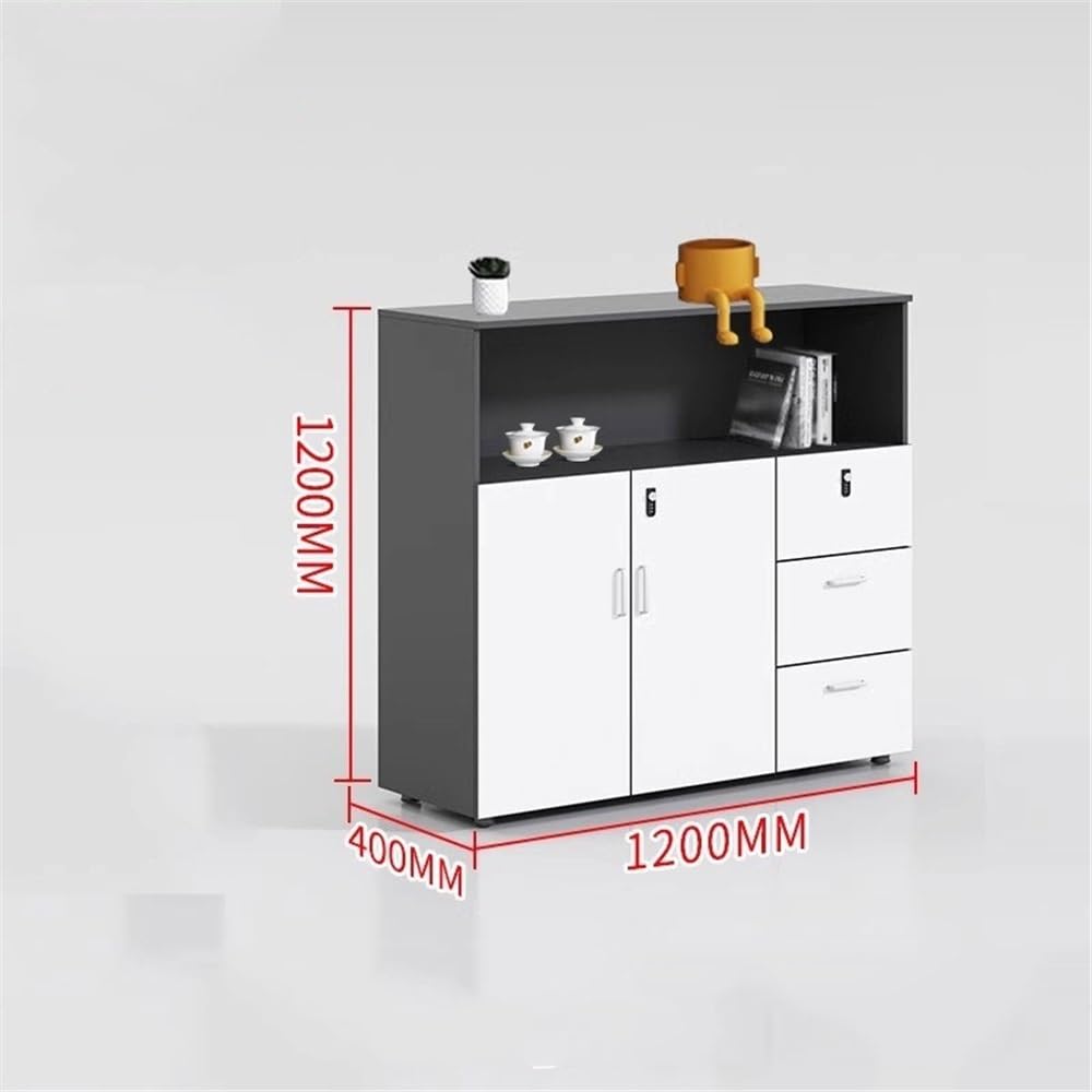 Locking Wood-Based Office File Cabinet