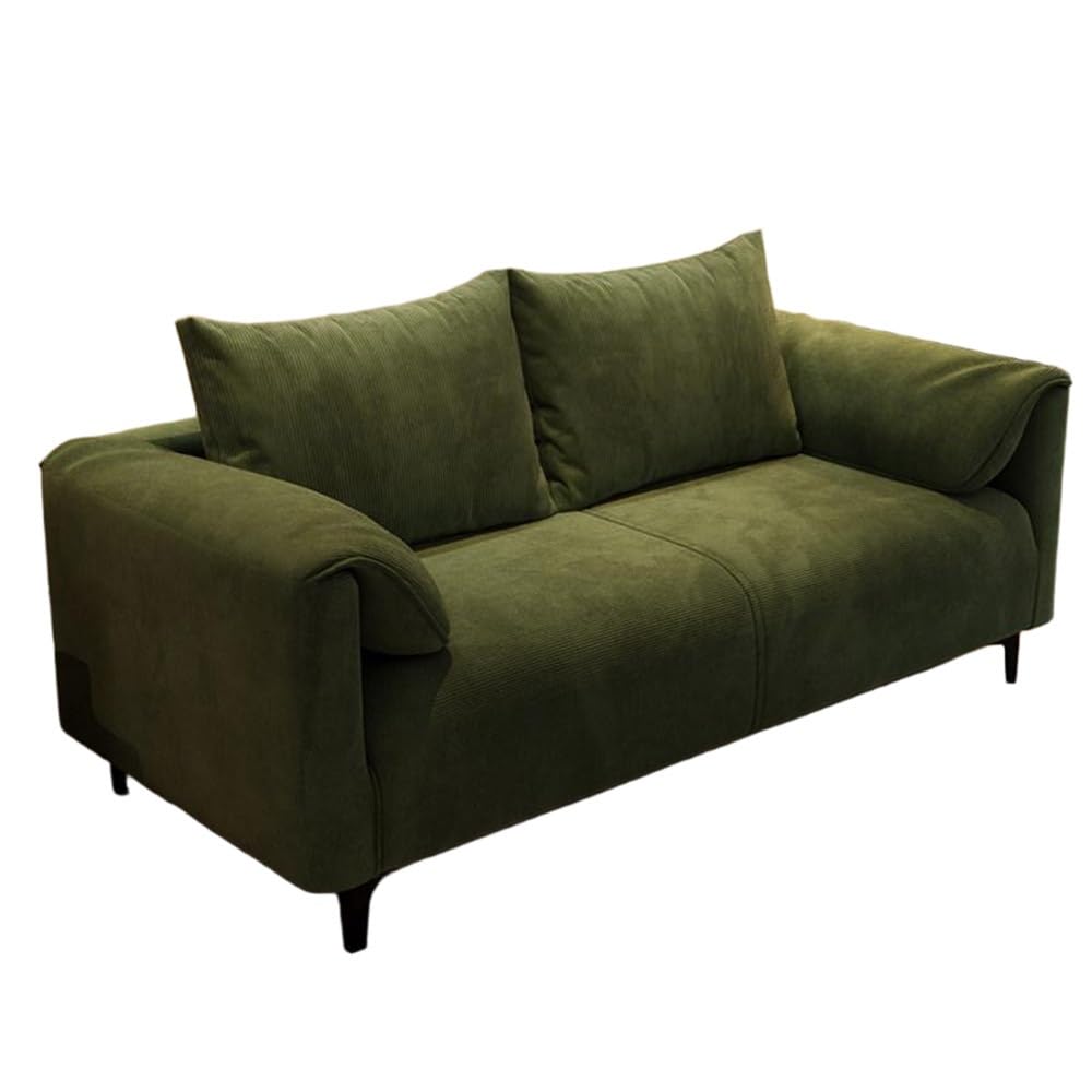 Corduroy Upholstered Seating with Tapered Metal Legs