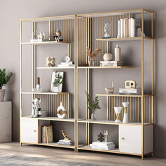 Open Metal Bookcase and Display Divider