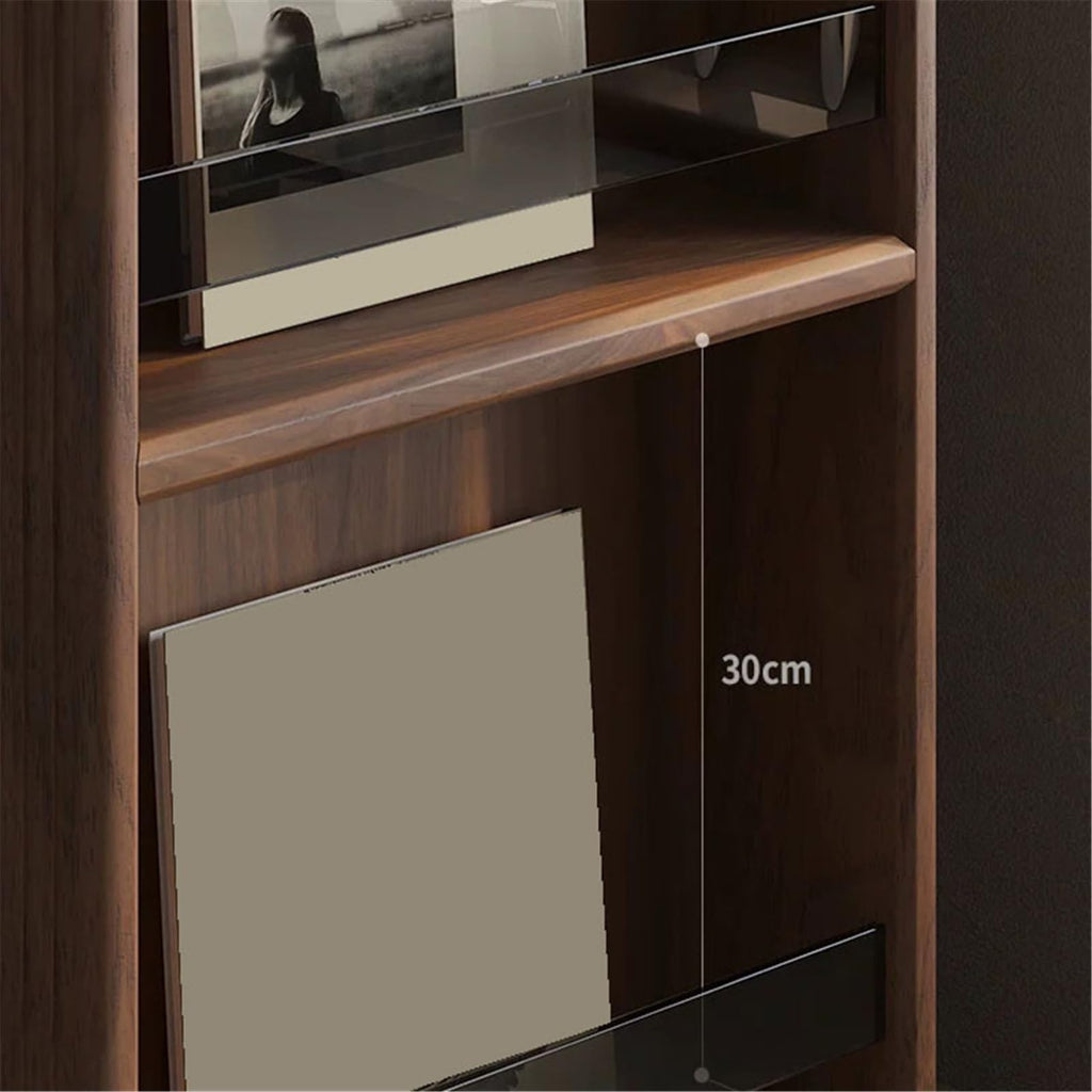 Mobile Wooden Display Bookcase, 40 x 40 x 106 cm
