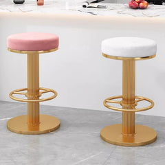 Swivel Bar Stool with Backrest and Footrest