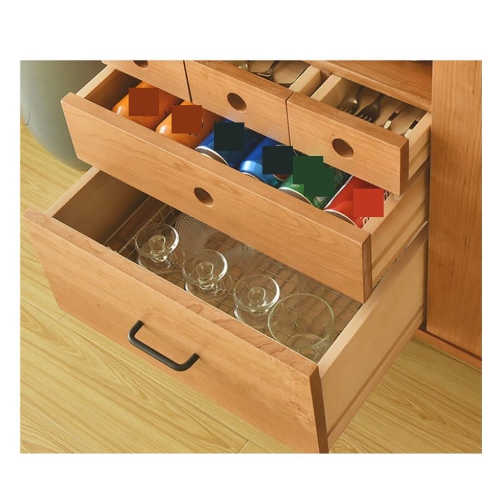 Wooden Buffet Cabinet with Drawers, 100 cm Wide