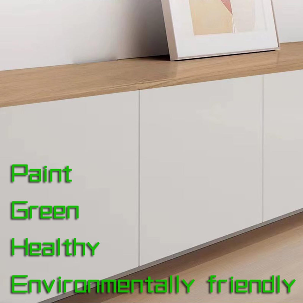 Low Media Cabinet with Storage and Cable Openings