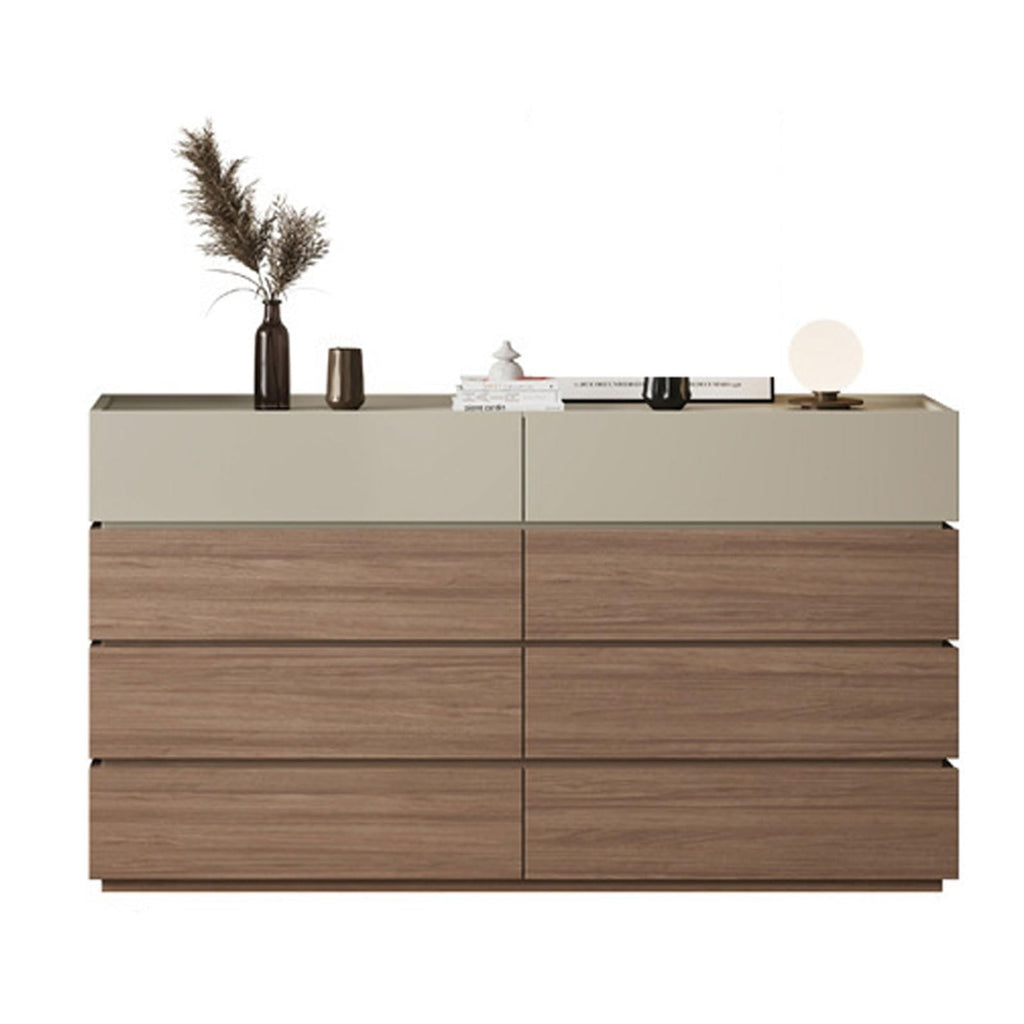 Wood-Based Drawer Chest with Metal Slides