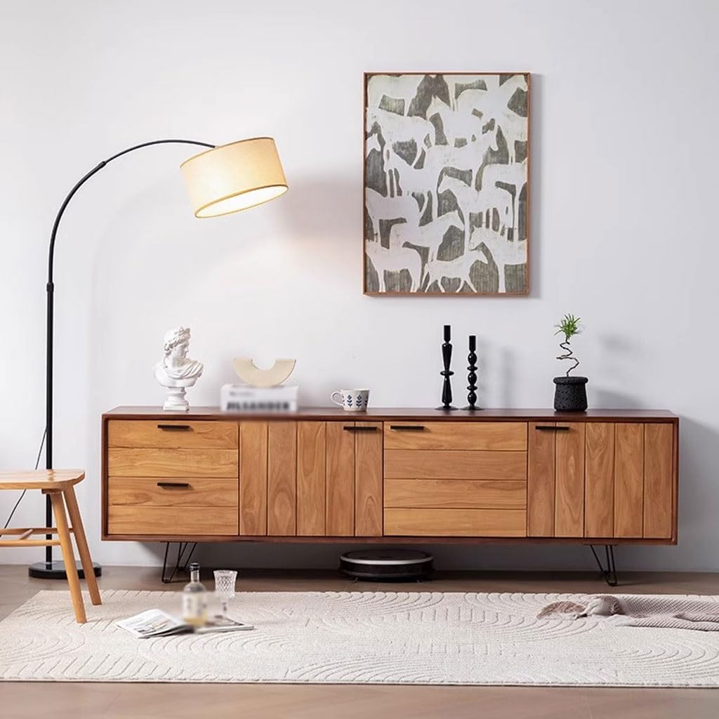 Elm Media Console with Drawers and Cabinets