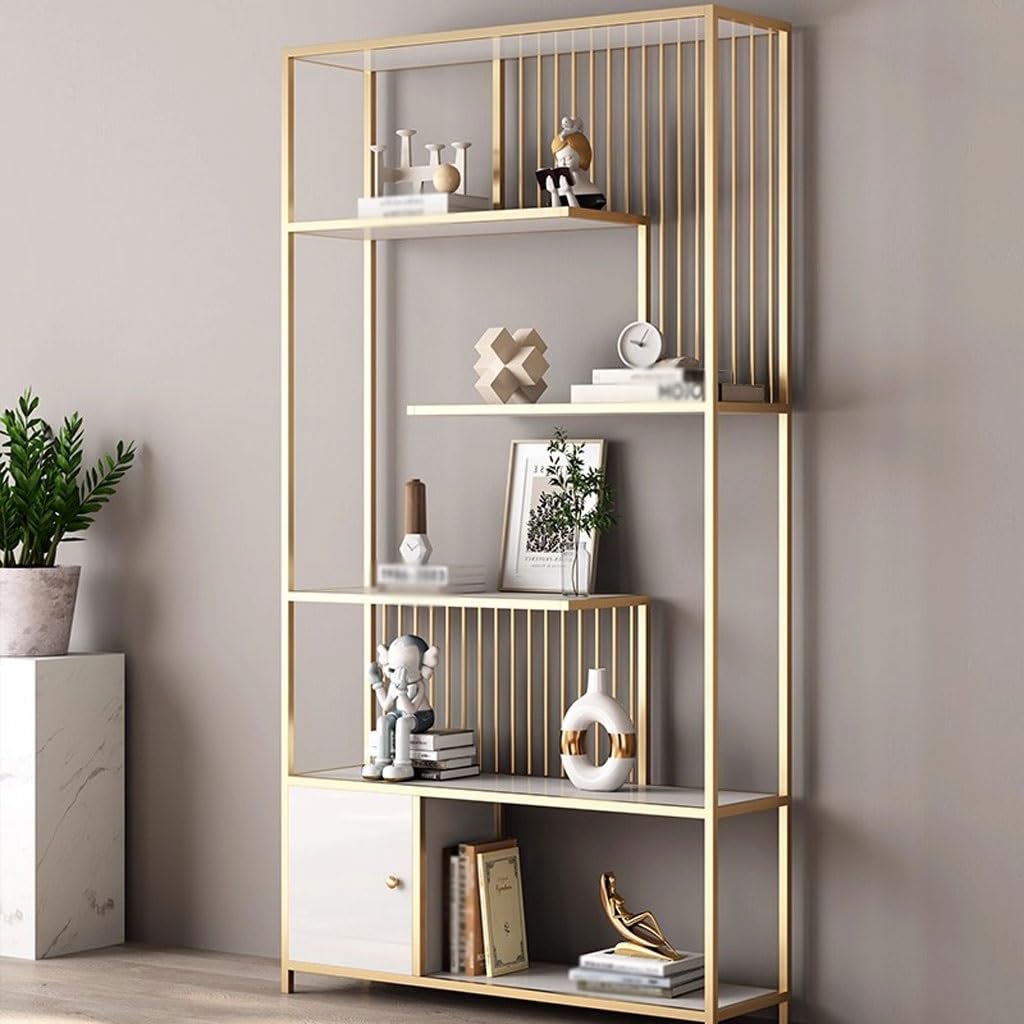 Open Metal Bookcase and Display Divider