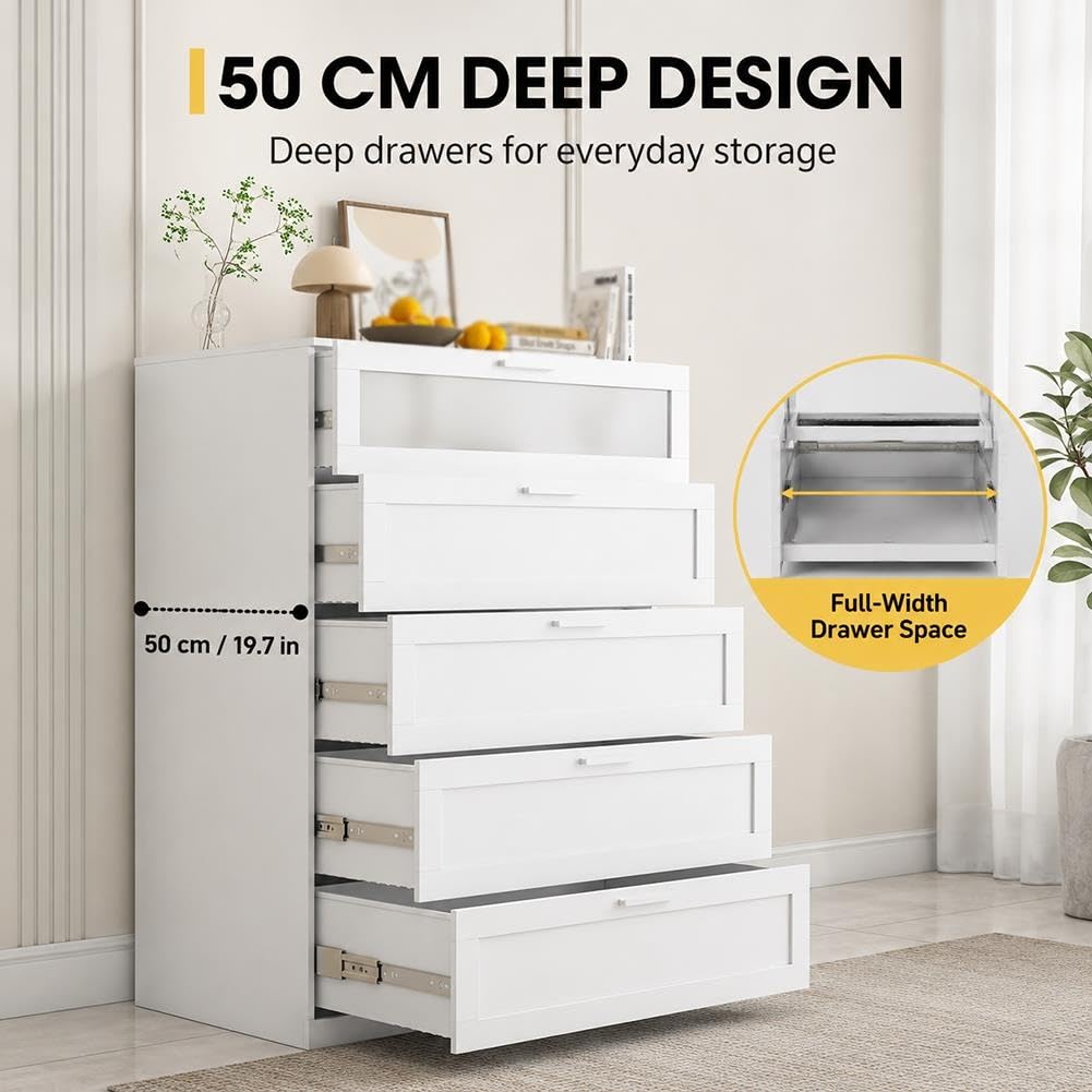 Multi-Drawer Storage Cabinet for Bedroom and Living Room