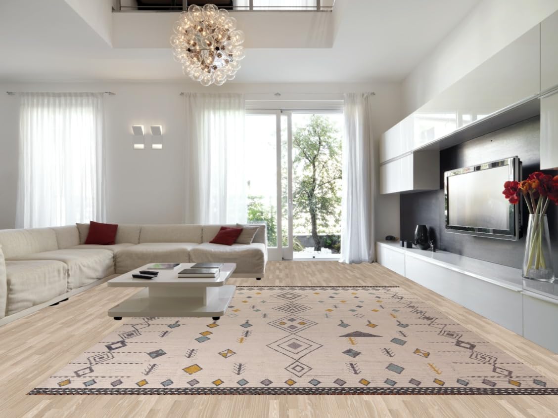 Large Hand-Knotted Wool Rug, 480 x 356 cm