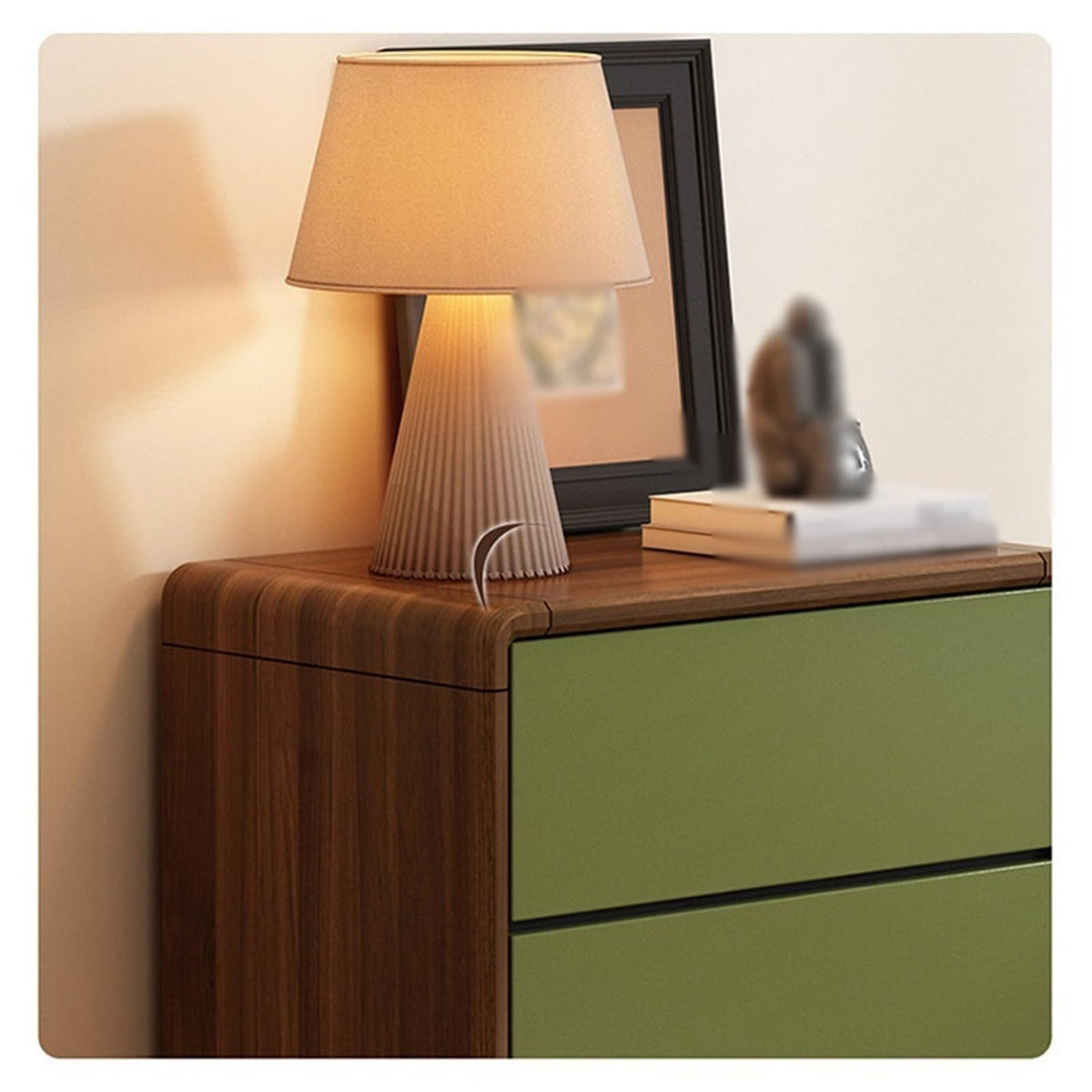 Retro Wooden Nine-Drawer Chest
