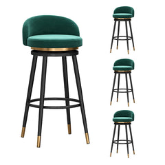 Velvet Swivel Bar Stools, 75 cm Seat Height