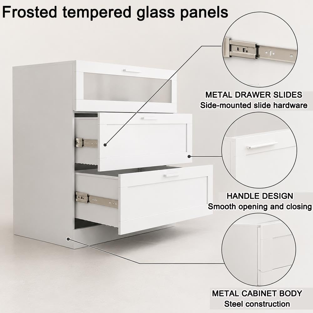 Multi-Drawer Storage Cabinet for Bedroom and Living Room