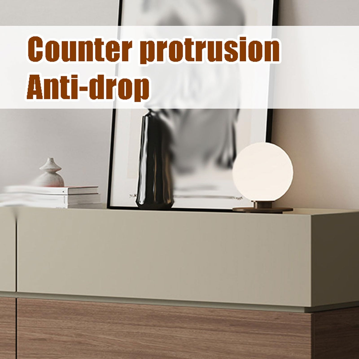 Wood-Based Drawer Chest with Metal Slides