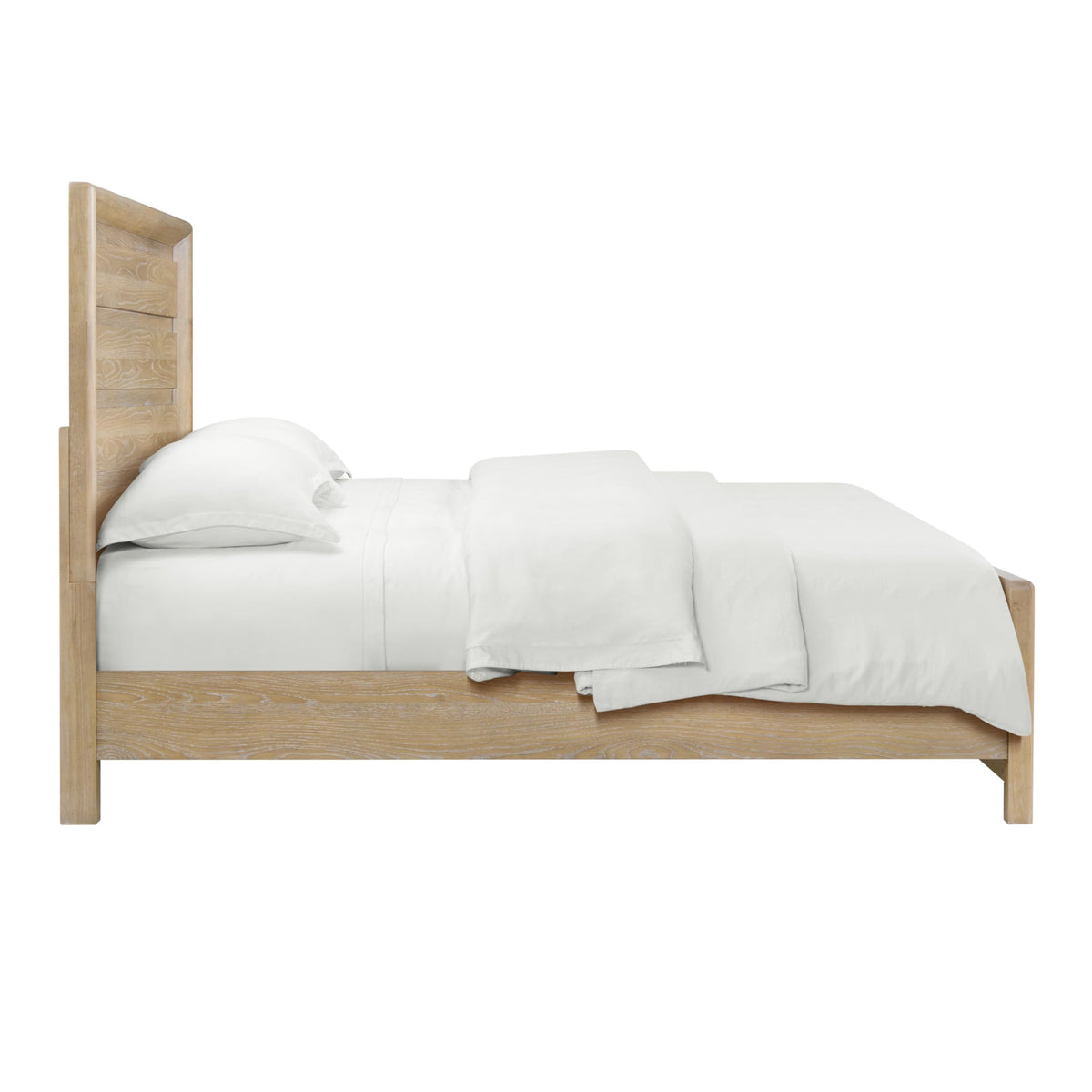 King Panel Bed Frame with Slats