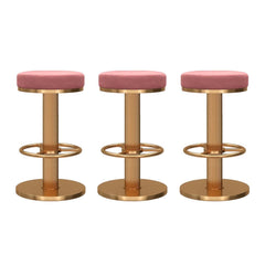Swivel Bar Stool with Backrest and Footrest