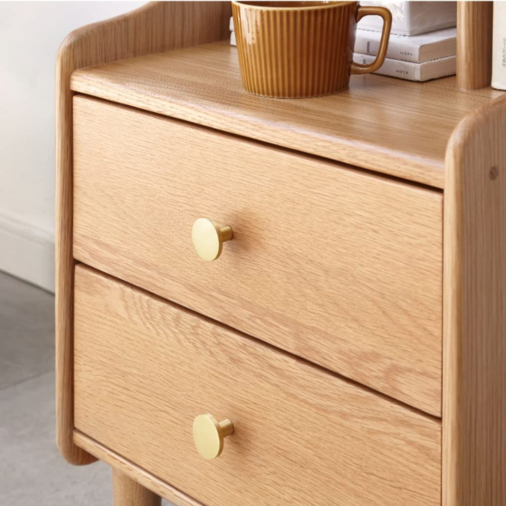 Wooden Two-Drawer Nightstand, 40 x 35 x 67.5 cm