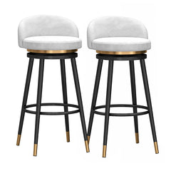 Velvet Swivel Bar Stools, 75 cm Seat Height