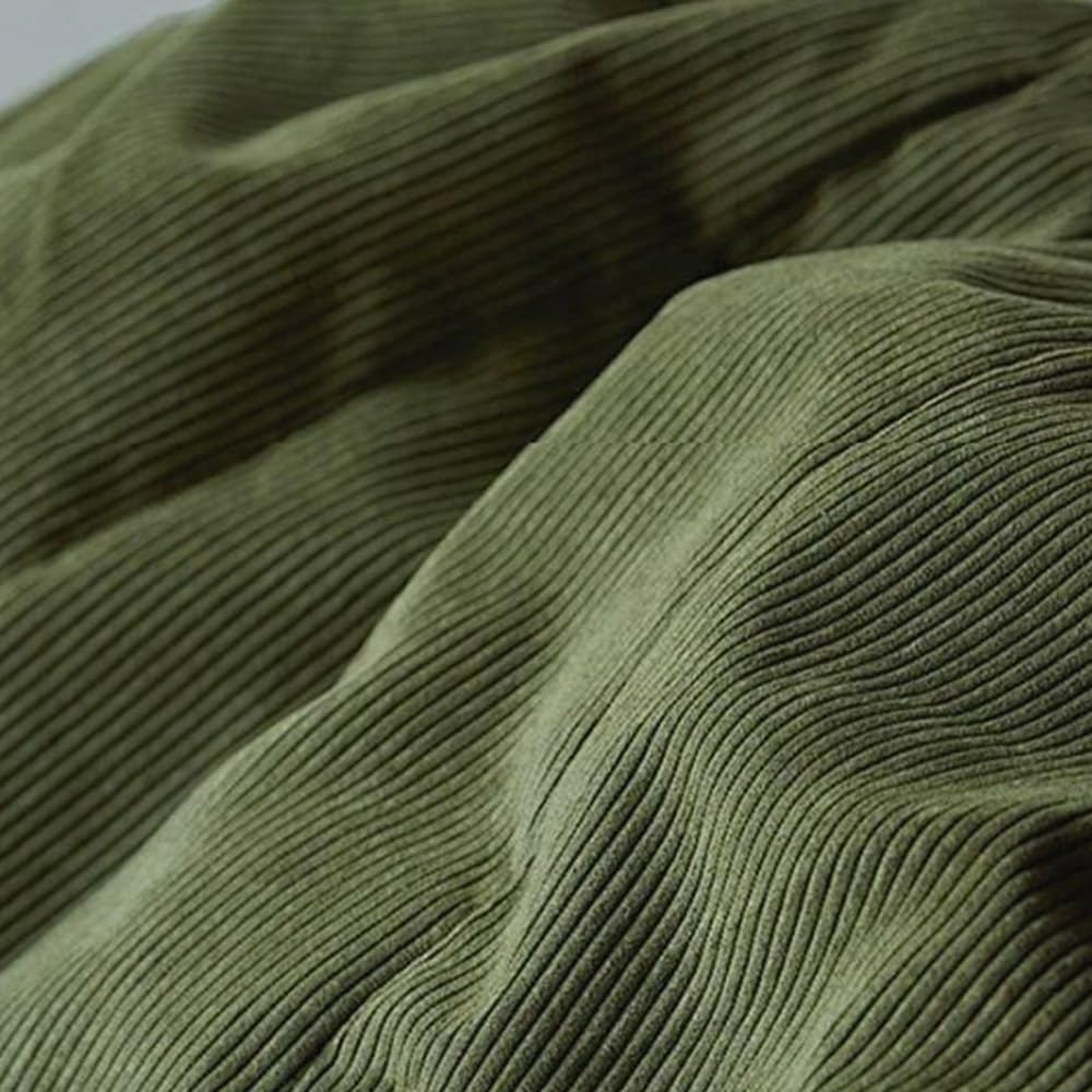 Corduroy Upholstered Seating with Tapered Metal Legs