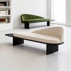 Upholstered Wooden Bedroom Bench with Backrest