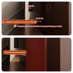Wavy-Panel Media Console with Concealed Storage