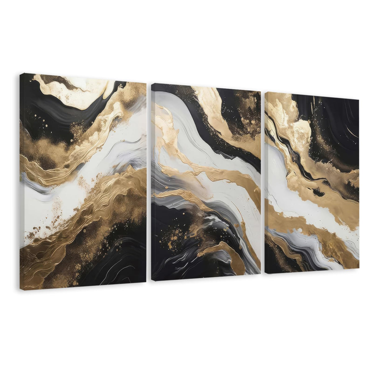 Framed Abstract Wall Art Set of Three
