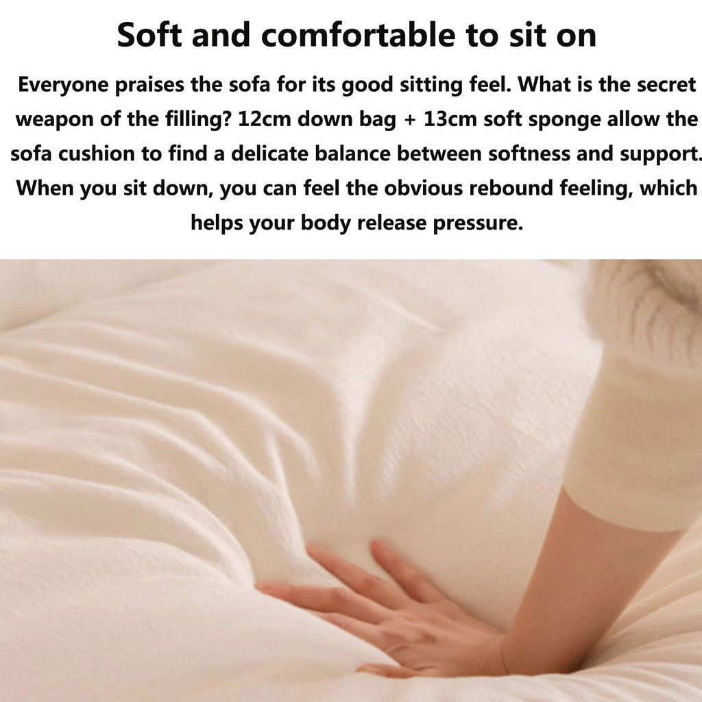 Linen Pull-Out Sofa Bed, 2.1 m