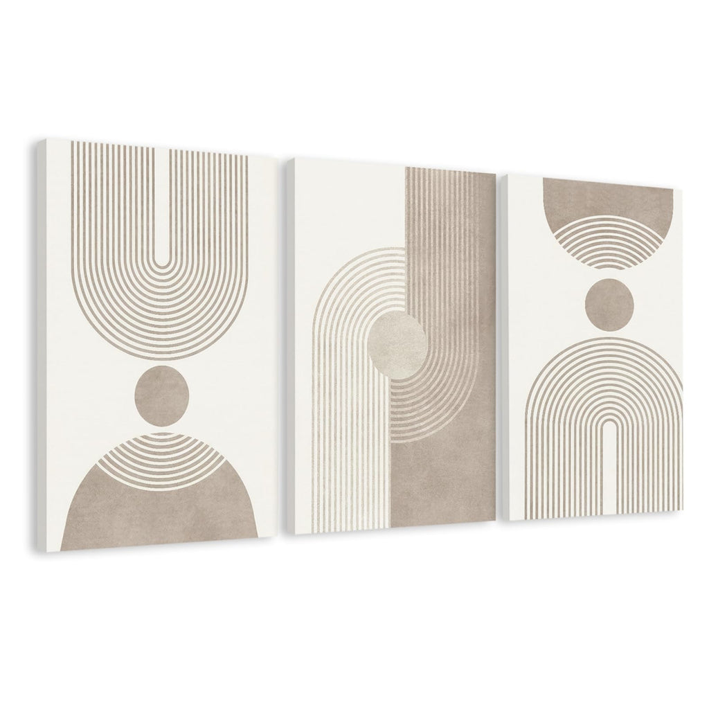 Framed Abstract Wall Art Set of Three