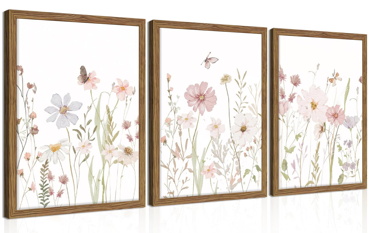 Floral Wall Art Set of Three