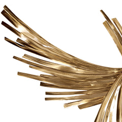 Curved Metal Strip Wall Sculpture