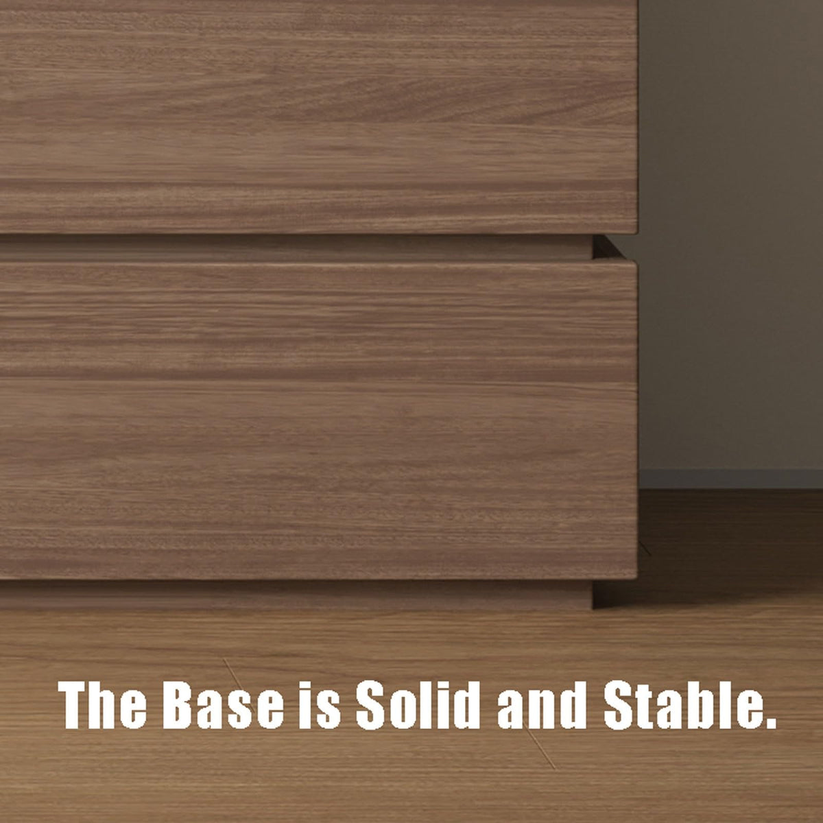Wood-Based Drawer Chest with Metal Slides