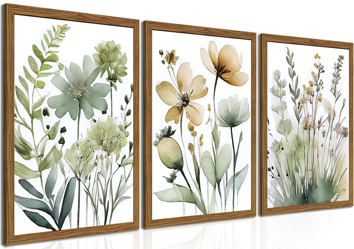 Floral Wall Art Set of Three