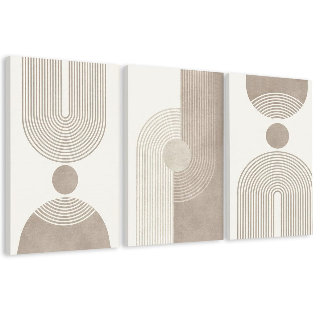 Framed Abstract Wall Art Set of Three